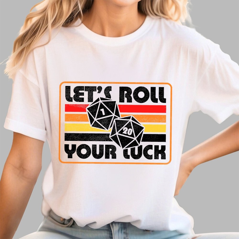 RPG Vintage Roll For Luck Geek T-Shirt
