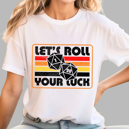 RPG Vintage Roll For Luck Geek T-Shirt