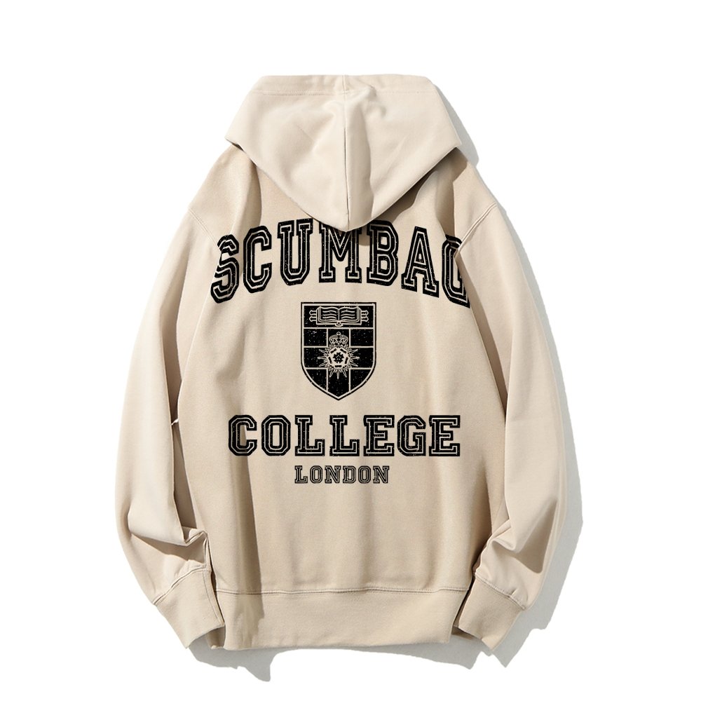 Scumbag College Unisex Printed Back Unisex Cotton Hoodie