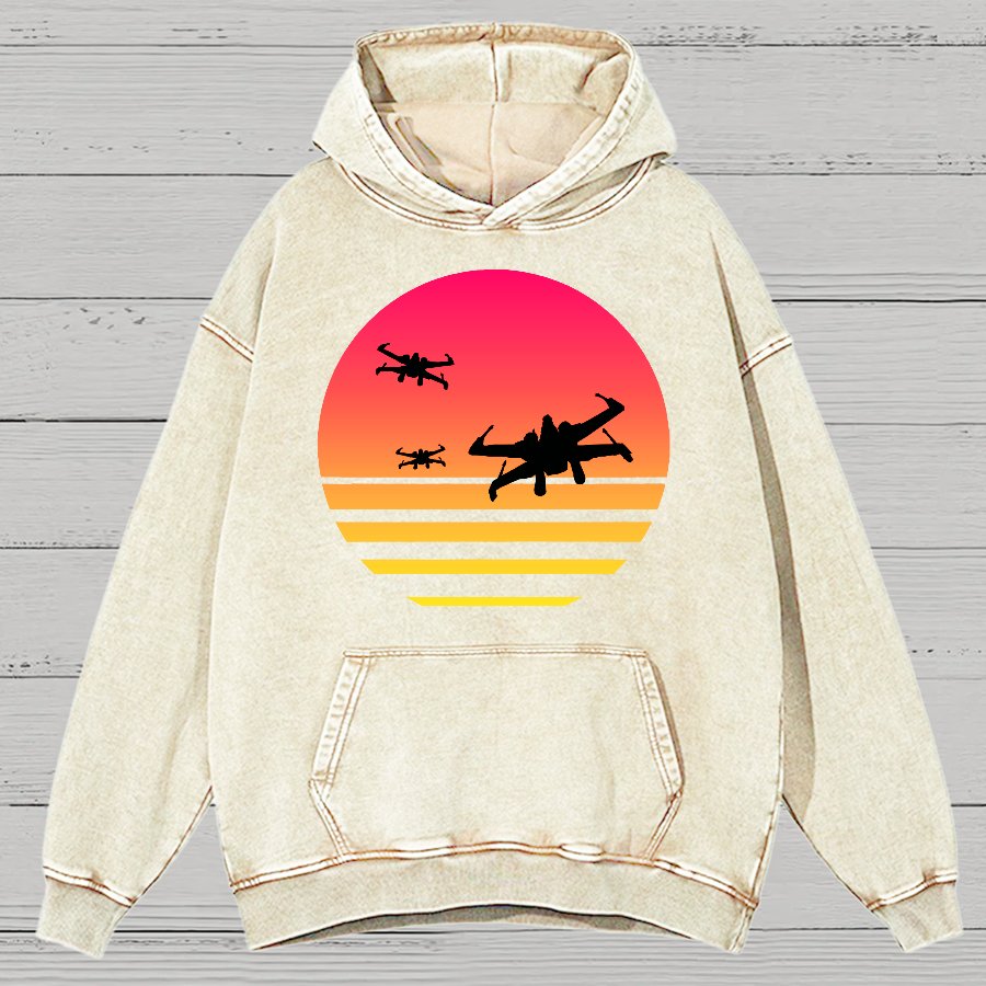 Fighter Vintage Distressed Hoodie