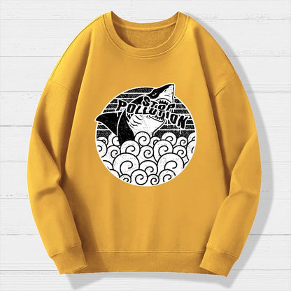 Stop pollution Geek Cotton Sweatshirt
