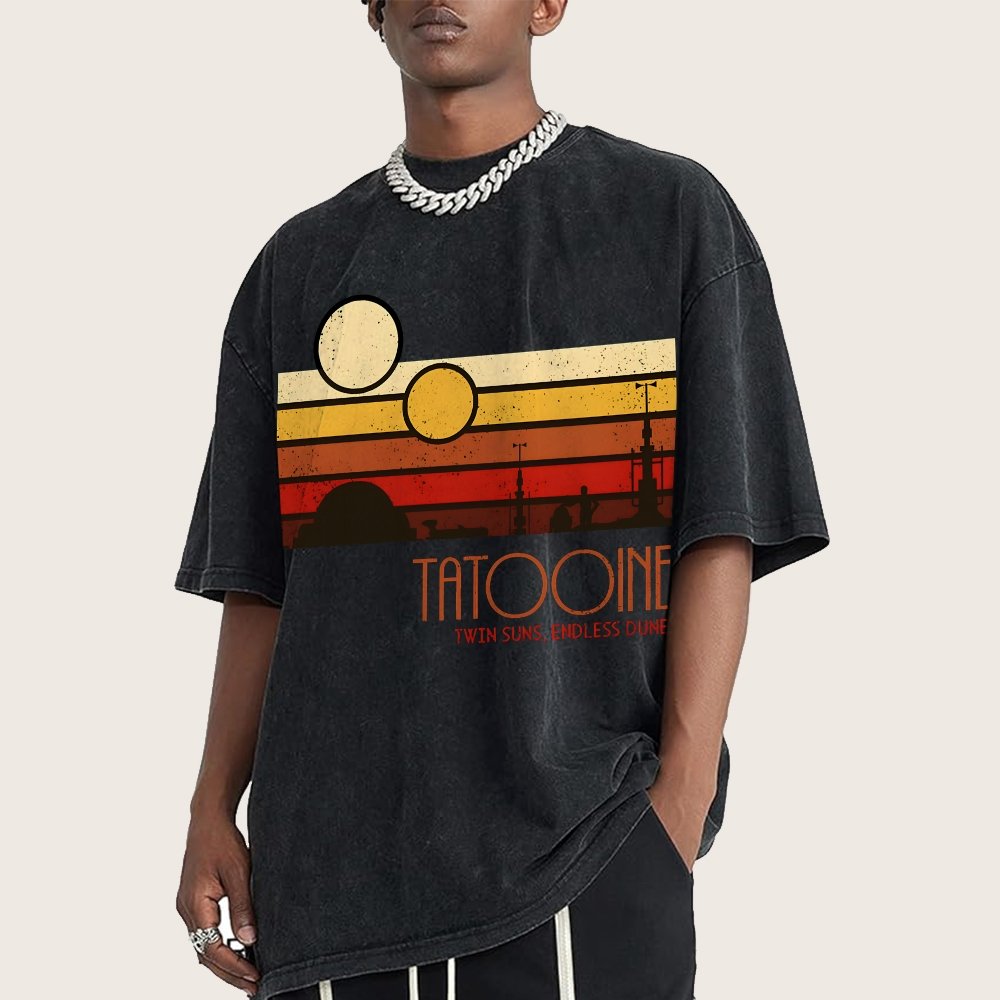Dual Suns, Limitless Dunes Vintage Distressed T-shirt