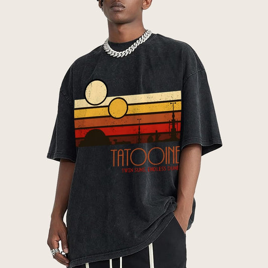 Dual Suns, Limitless Dunes Vintage Distressed T-shirt
