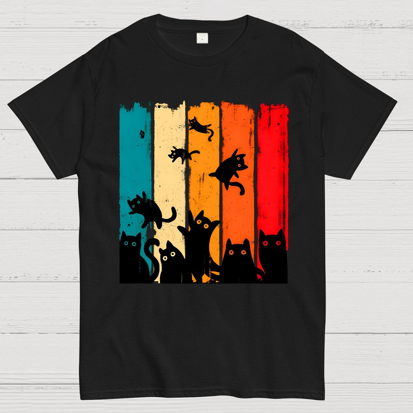 Retro Kitty Chaos Geek T-Shirt