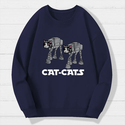 Walking Robot Cat Geek Cotton Sweatshirt