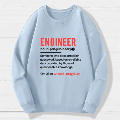 Engineer Definition Geek Cotton Sweatshirt