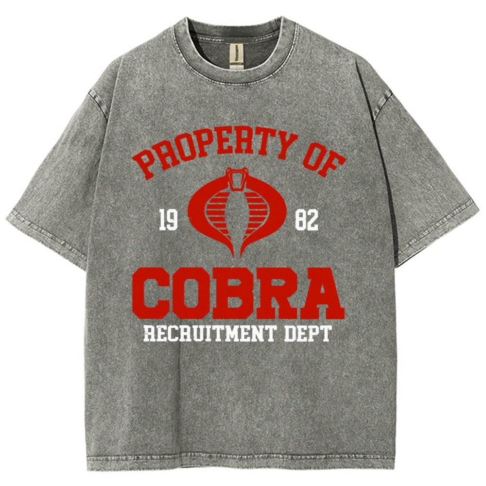 Property of cobra Vintage Distressed T-shirt