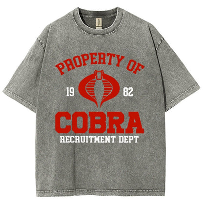 Property of cobra Vintage Distressed T-shirt
