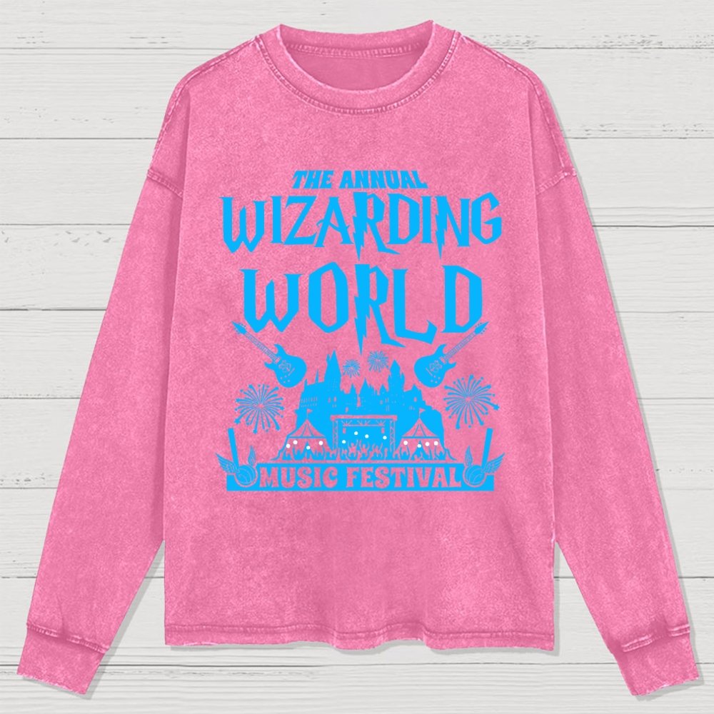 Wizards & Witches Music Festival Washed Long Sleeve Tee