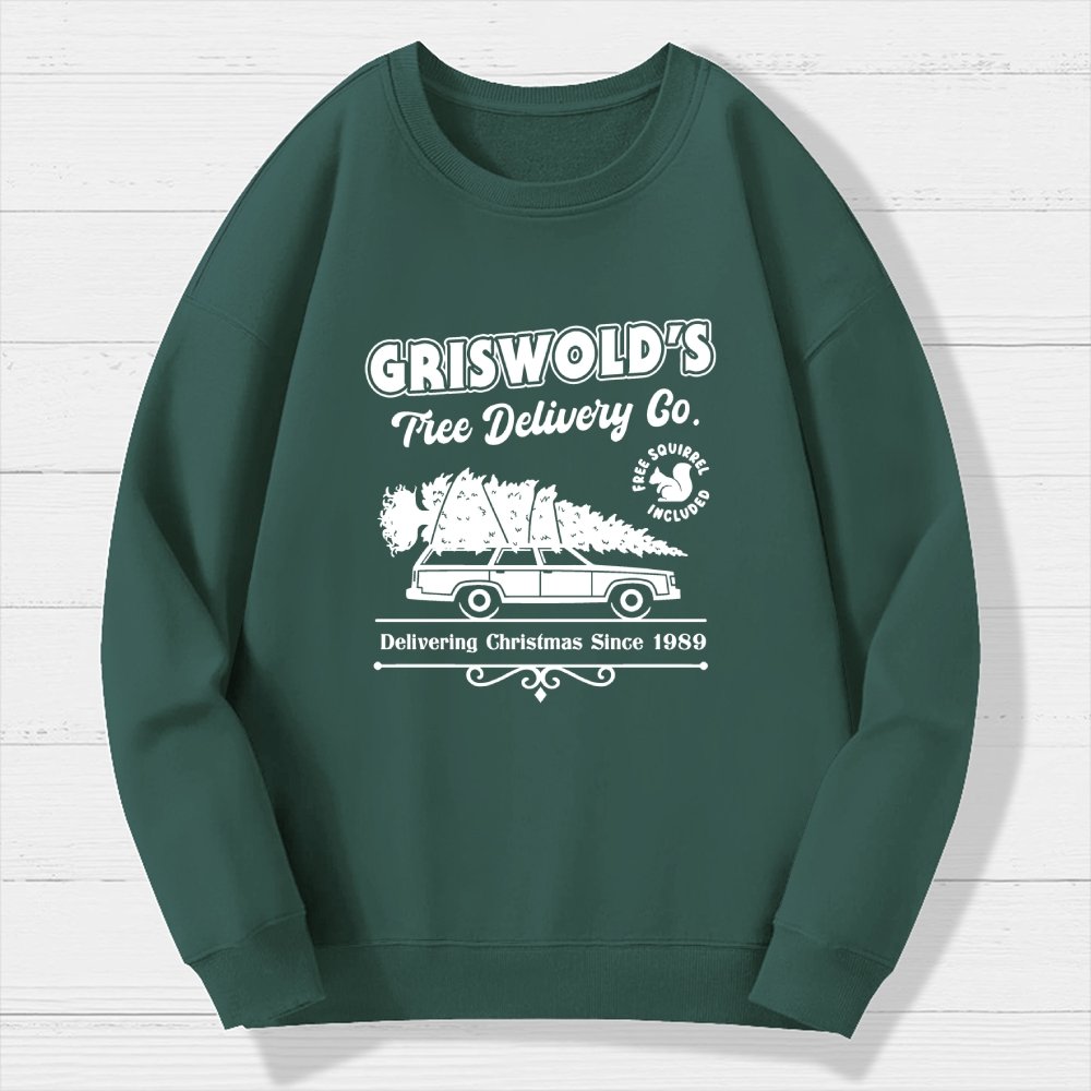 Holiday Tree Delivery Geek Cotton Sweatshirt