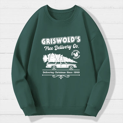 Holiday Tree Delivery Geek Cotton Sweatshirt