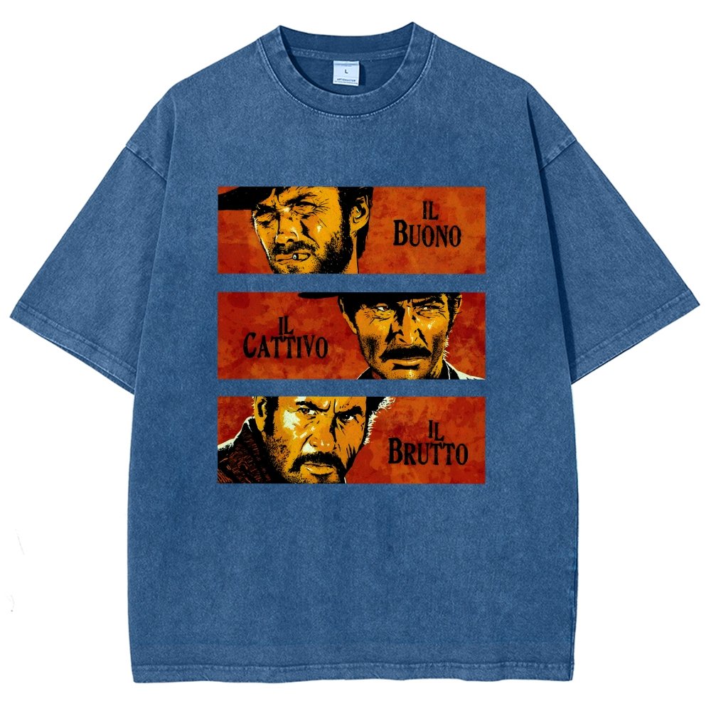 Il Buono  Il Brutto  Il Cattivo Vintage Distressed T-shirt