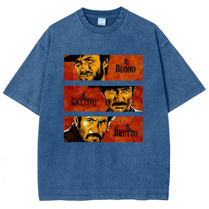 Il Buono  Il Brutto  Il Cattivo Vintage Distressed T-shirt