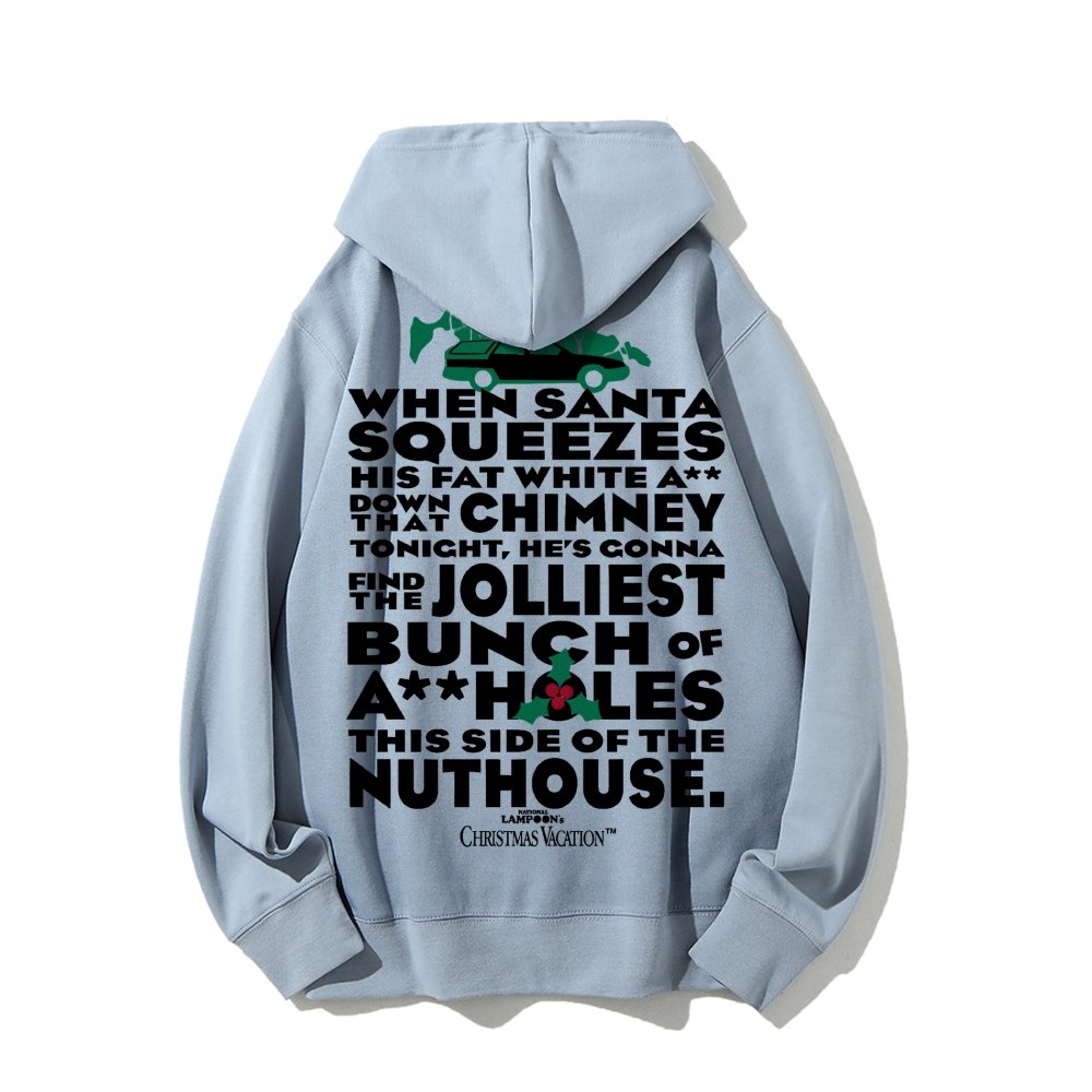 Christmas Vacation: Jolliest Bunch Geek Printed Back Cotton Hoodie