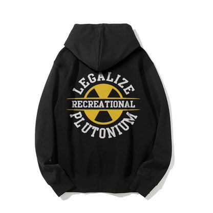 Legalize plutonium recreational Printed Back Unisex Cotton Hoodie