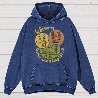 Sir Bedevere’s Science Camp Vintage Distressed Hoodie