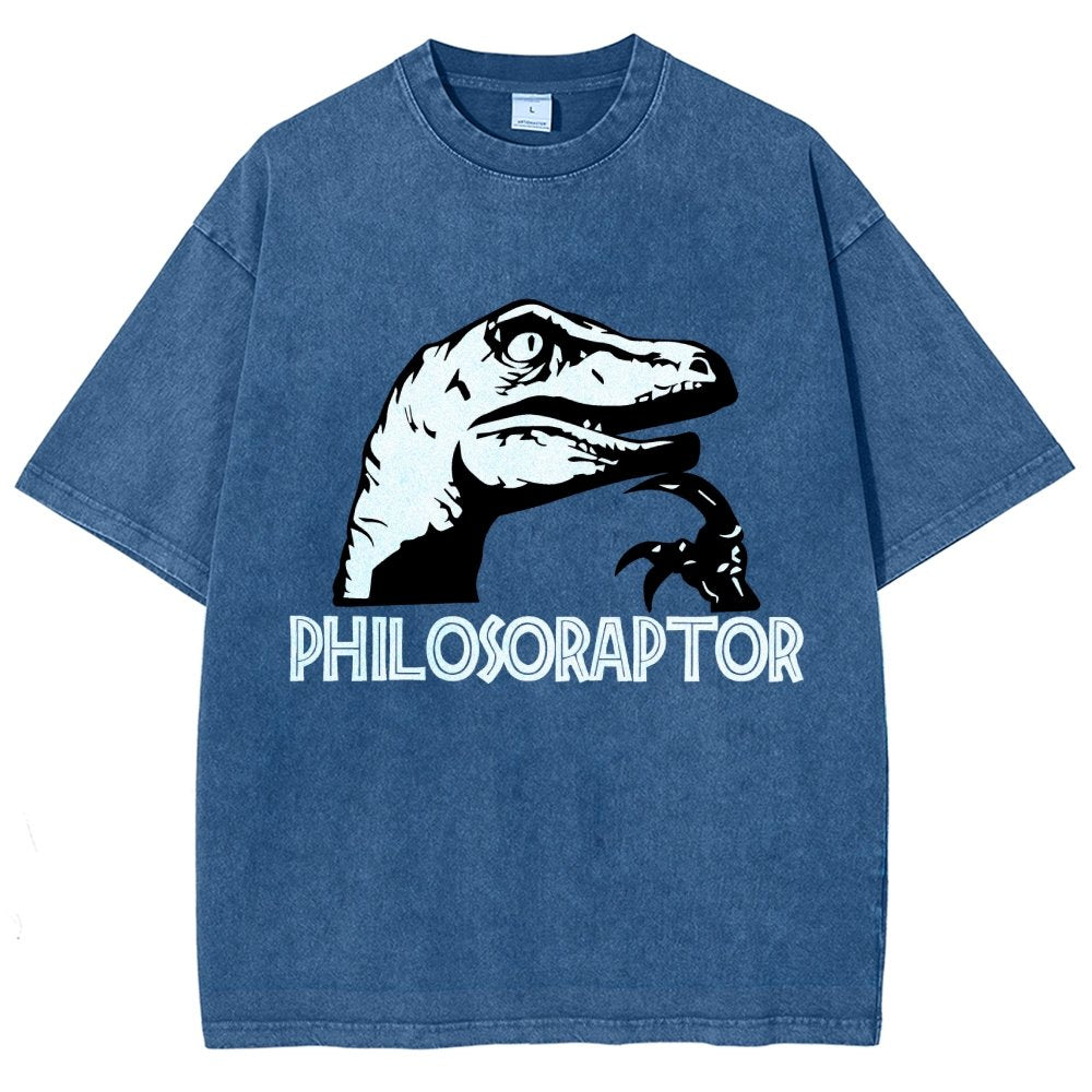 Philosoraptor Vintage Distressed T-shirt