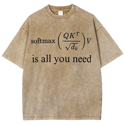 Attention is All You Need Vintage Distressed T-shirt