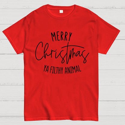 Merry Christmas Ya Filthy Animal Geek T-Shirt