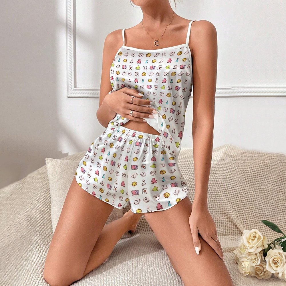 A Board Game Women's Geek Suspender Cami Set
