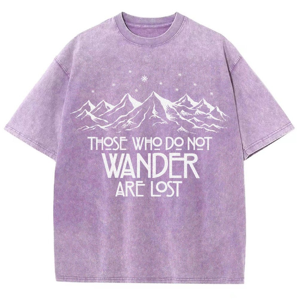 Those Who Do Not Wander Vintage Distressed T-shirt