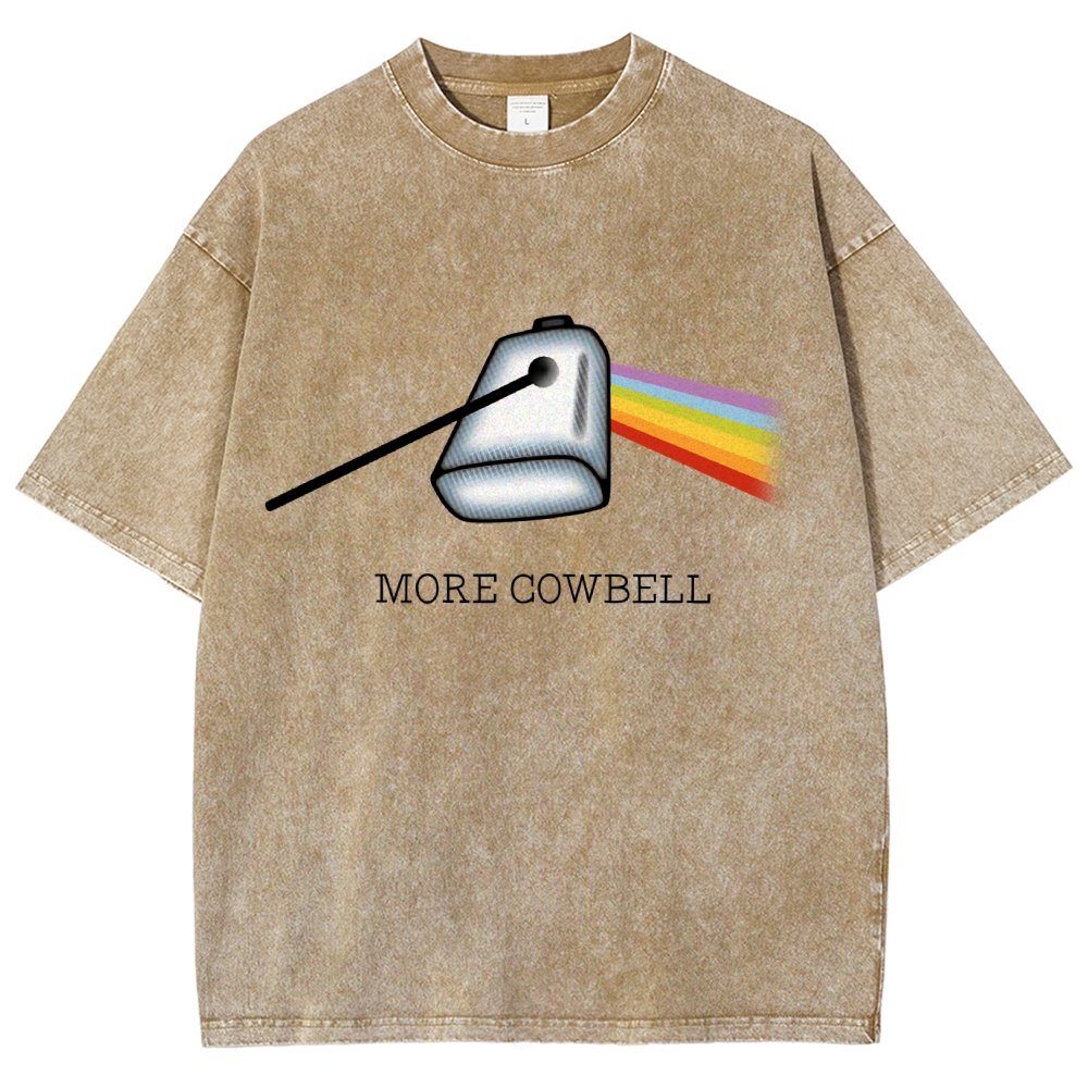 More Cowbell Vintage Distressed T-shirt