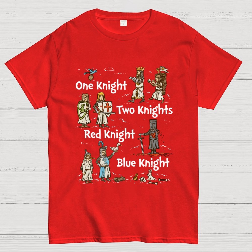 Red Knight, Blue Knight Unisex Geek T-Shirt