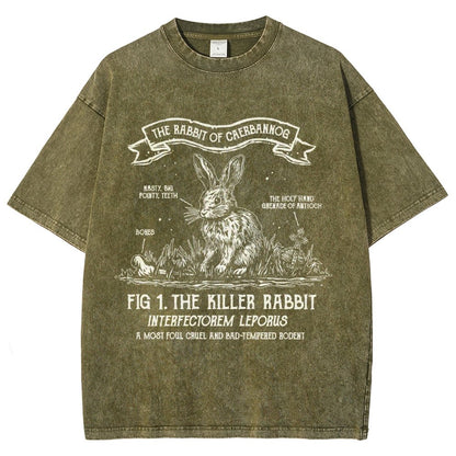 The Rabbit of Mysterious Place Vintage Distressed T-shirt