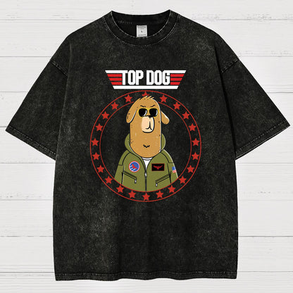 Top Dog.Sarcasm Vintage Distressed T-shirt