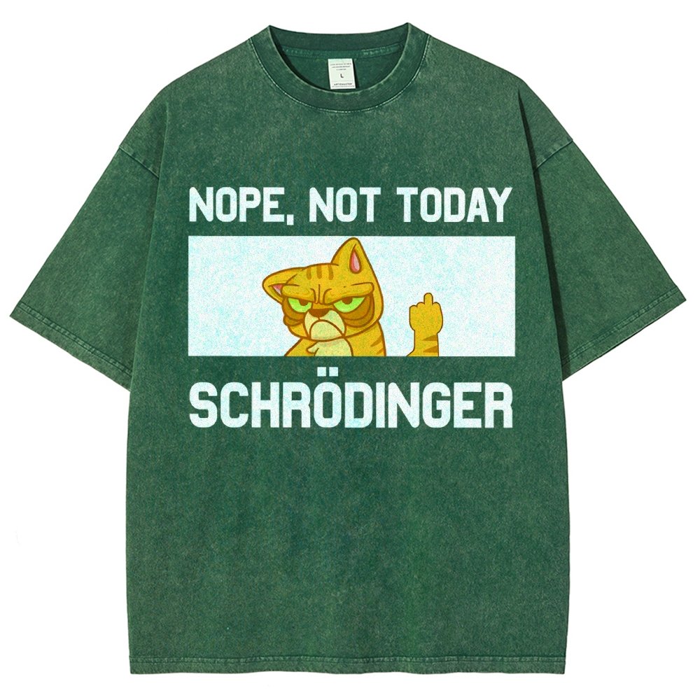 Schroedingers Cat Dark Humor Vintage Distressed T-shirt