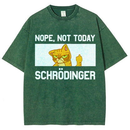 Schroedingers Cat Dark Humor Vintage Distressed T-shirt
