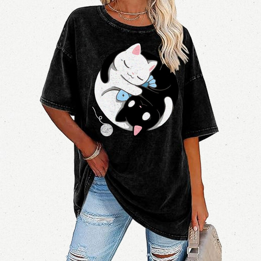 Balance Kittens Vintage Distressed T-shirt
