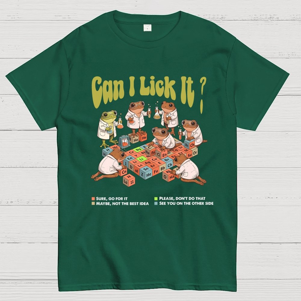 Can I Lick It Periodic Table Geek T-Shirt