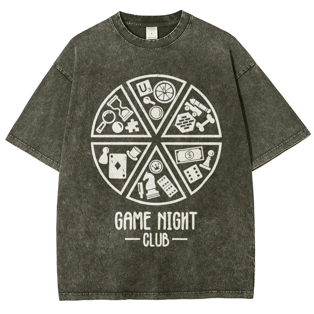 Game Night Club Vintage Distressed T-shirt