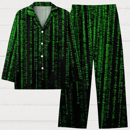 Programmer Offset Code Geek Long Sleeve Pajama Set