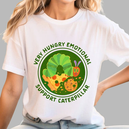 Emotional Support Caterpillar Geek T-Shirt