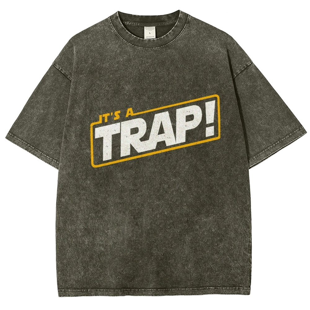 It's A Trap Vintage Distressed T-shirt