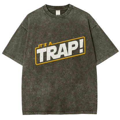 It's A Trap Vintage Distressed T-shirt