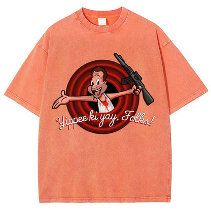 Yippee ki yay. folks! Vintage Distressed T-shirt