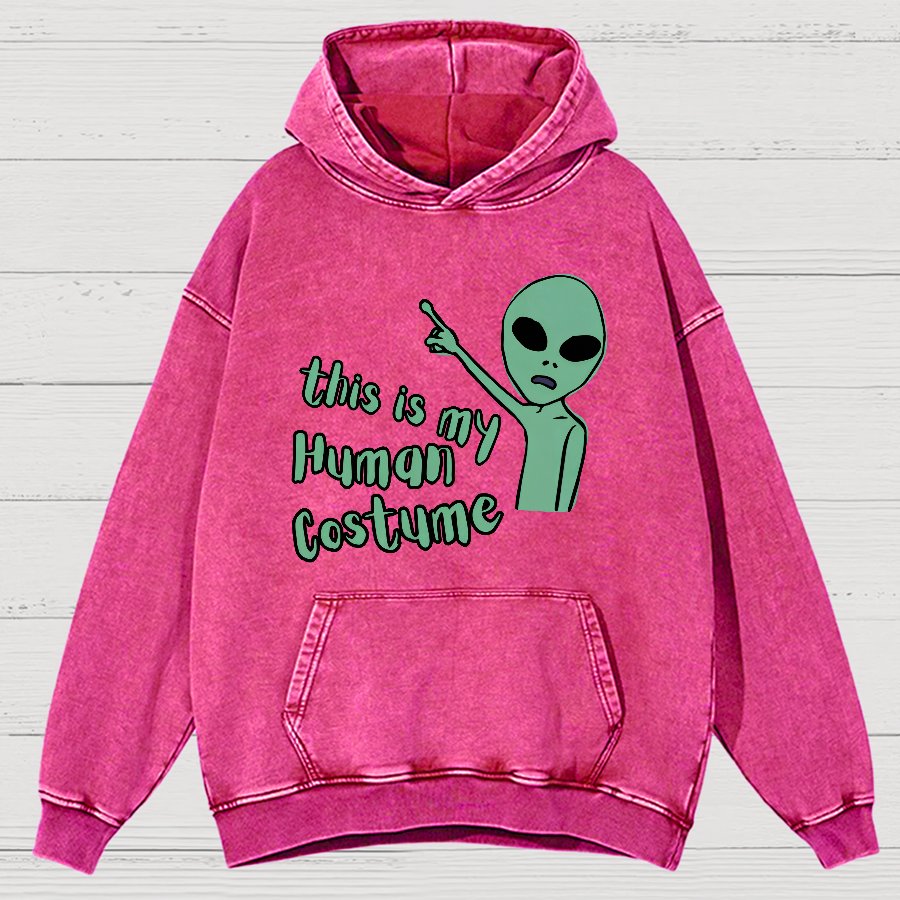 This is my Human Costume Vintage Distressed Hoodie