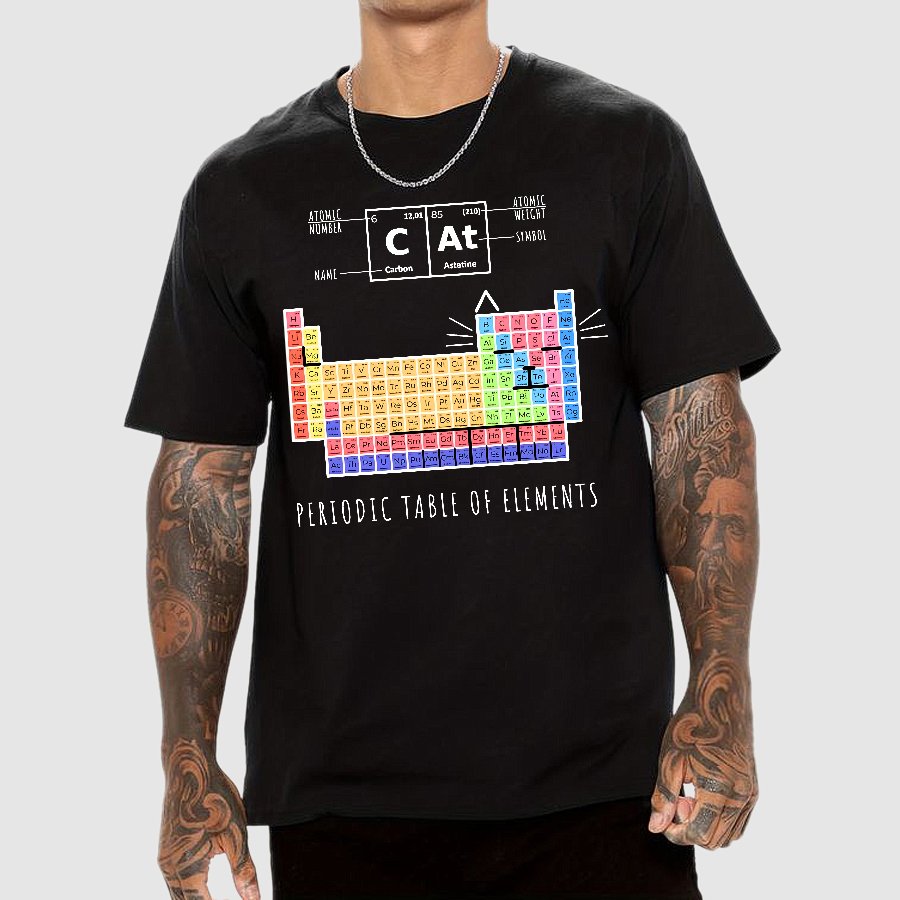 Periodic Table Of Cats Geek T-Shirt