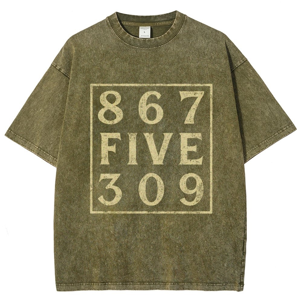 Music 867 Five 309 80S Pop Music  Vintage Distressed T-shirt