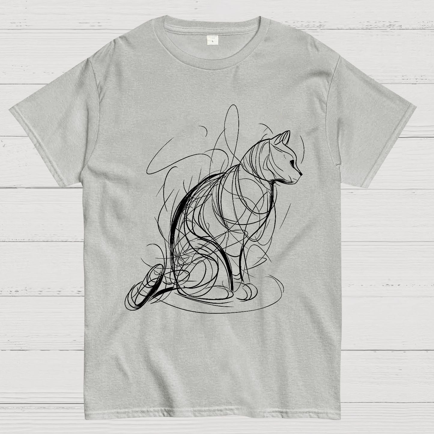 Cat Lines Geek T-Shirt
