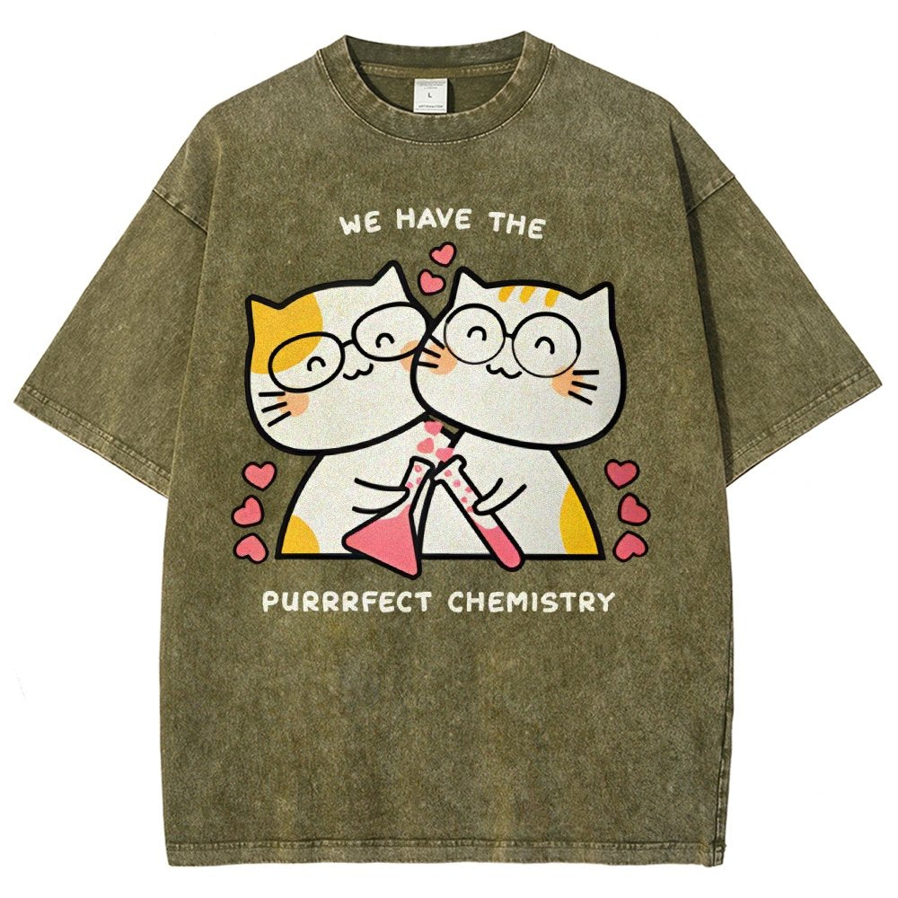 Valentine's Day.Perfect Chemistry Vintage Distressed T-shirt