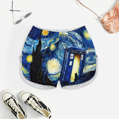 Starry Phone Booth1 Women's Geek Suspender Cami Set