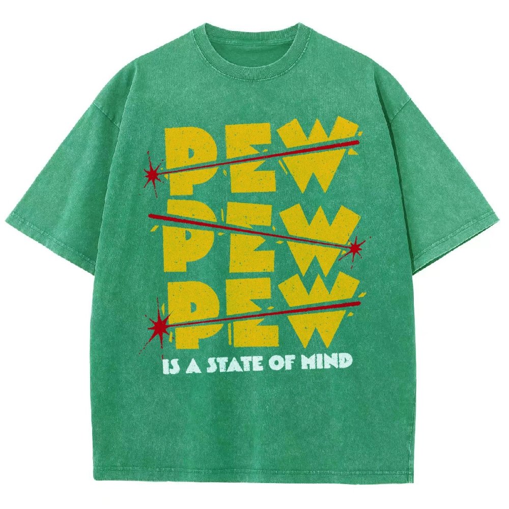 PEW PEW PEW Vintage Distressed T-shirt