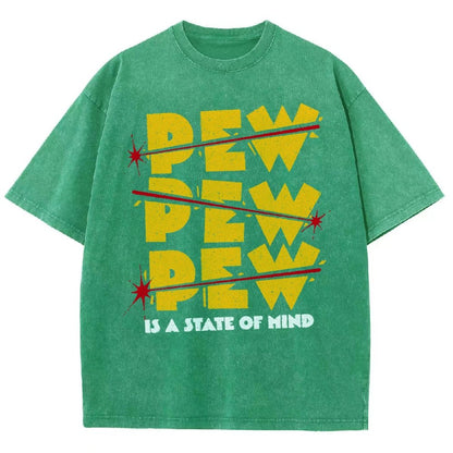 PEW PEW PEW Vintage Distressed T-shirt