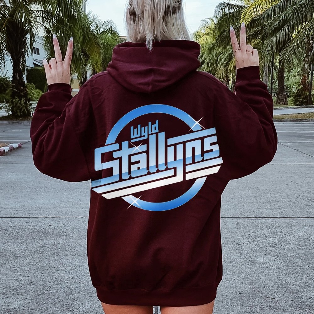 Wyld Stroke Printed Back Unisex Cotton Hoodie