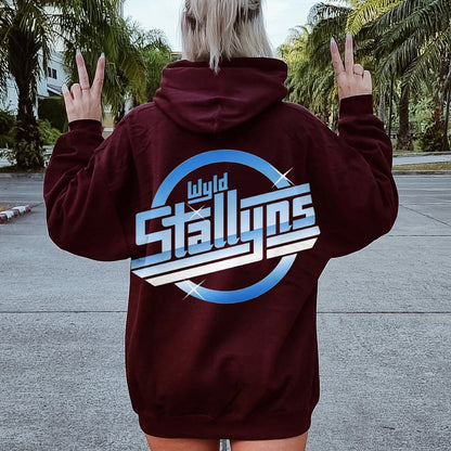 Wyld Stroke Printed Back Unisex Cotton Hoodie