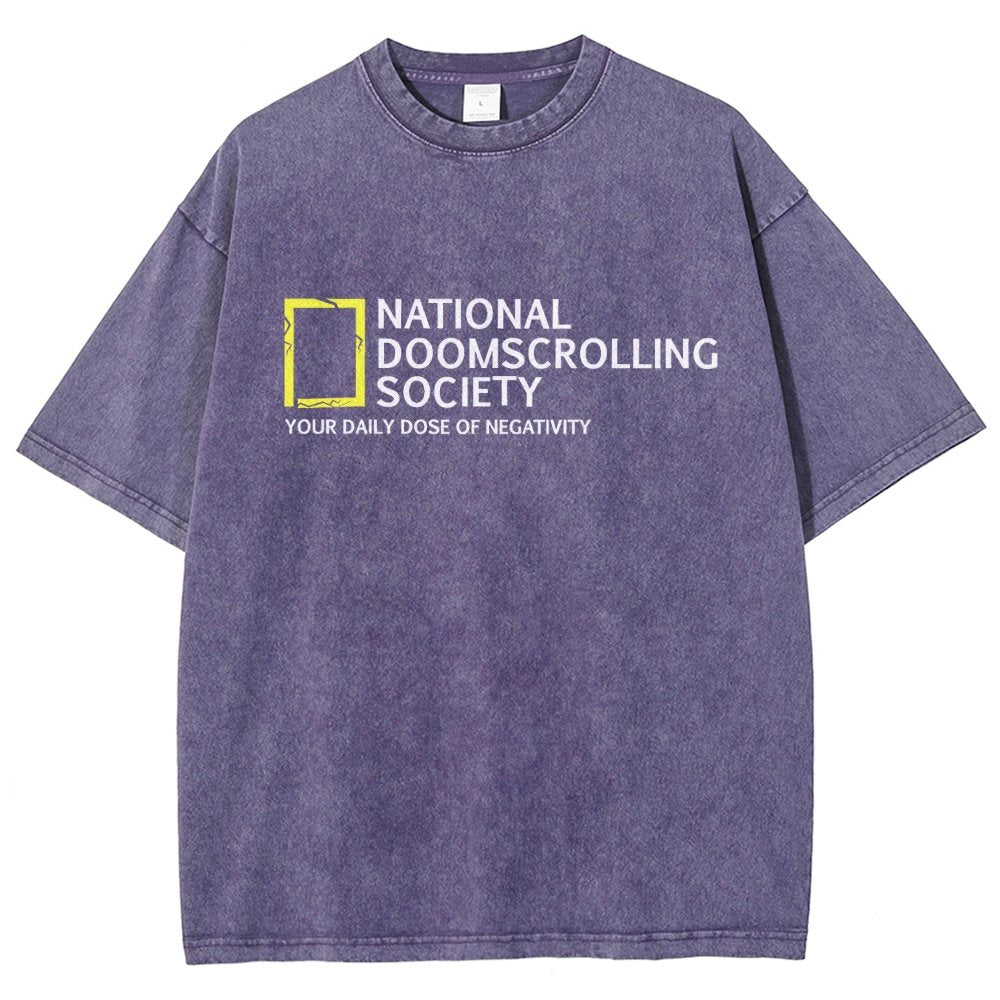 National Doomscrolling Society Vintage Distressed T-shirt